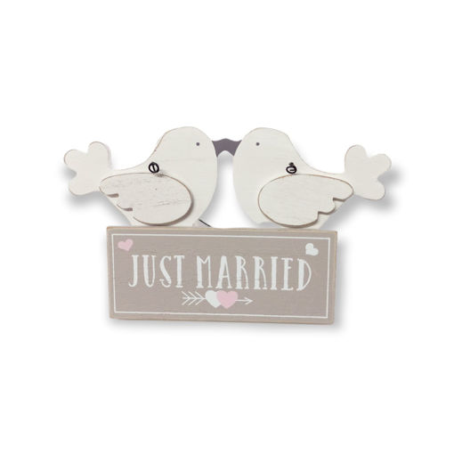 Picture of LOVE BIRDS PLAGUE JUST MARRIED
